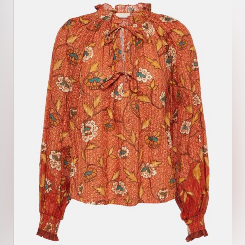 Ulla Johnson Kaitlyn Blouse in Amaryllis, size 0 NWT